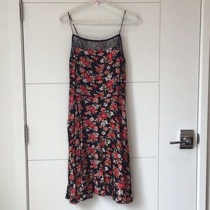 Floral dress, a line , L, tenderly loved